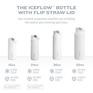 Foto 4 | Botella de Agua Stanley Iceflow Flip Straw 1.5 L Negro - Venta Internacional
