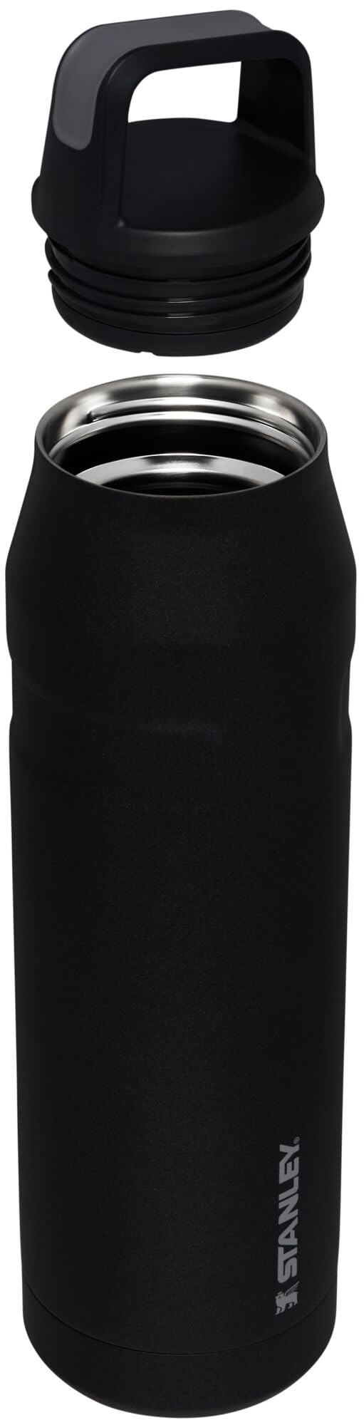 Foto 3 pulgar | Botella de Agua Stanley Iceflow Cap and Carry+ Negro 1 L - Venta Internacional