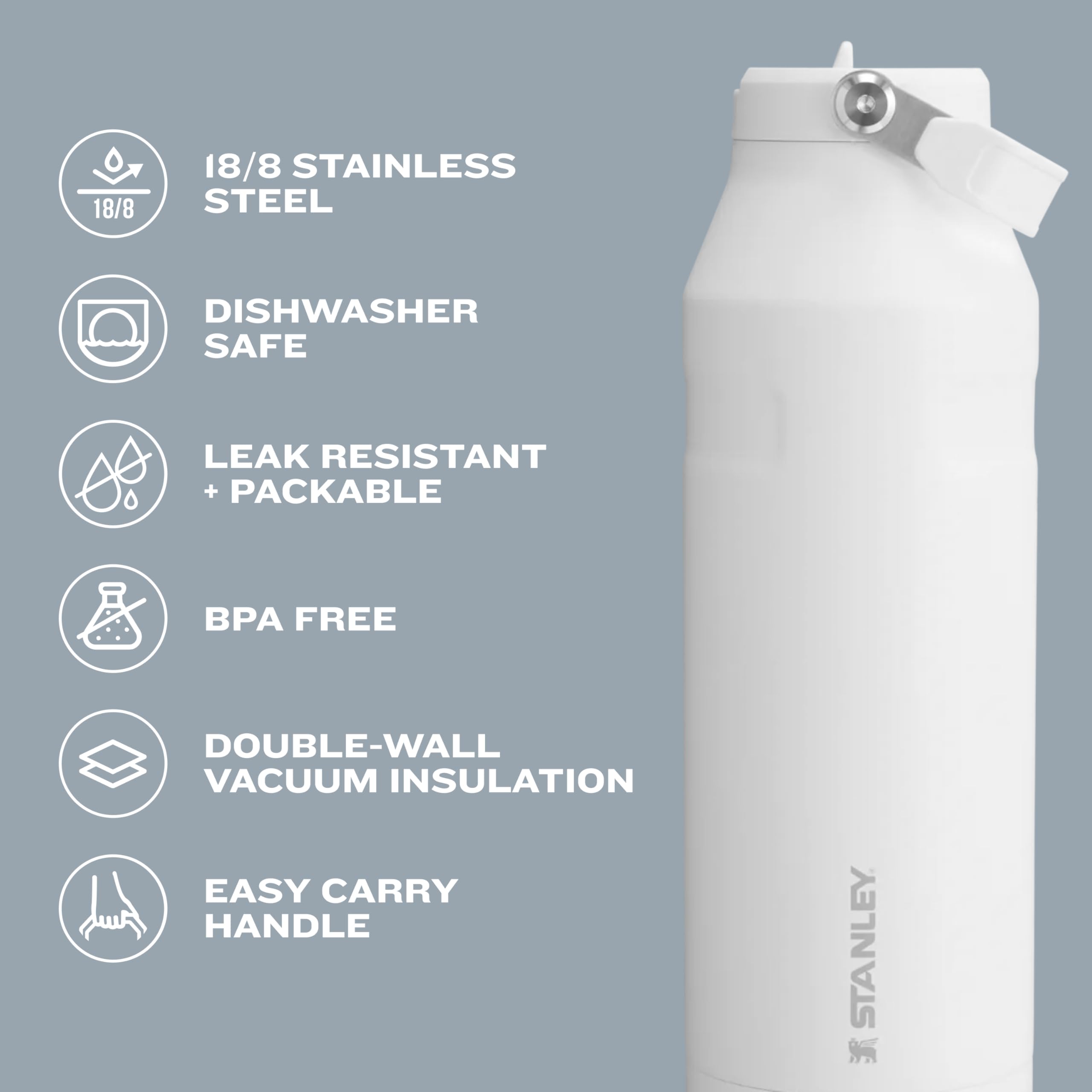 Foto 6 pulgar | Botella De Agua Stanley Iceflow Flip Straw 2.0 Con Aislamiento De 1,1 L - Venta Internacional.