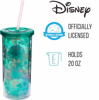 Foto 3 | Taza Fría Silver Buffalo Disney Lilo And Stitch 600 Ml - Venta Internacional