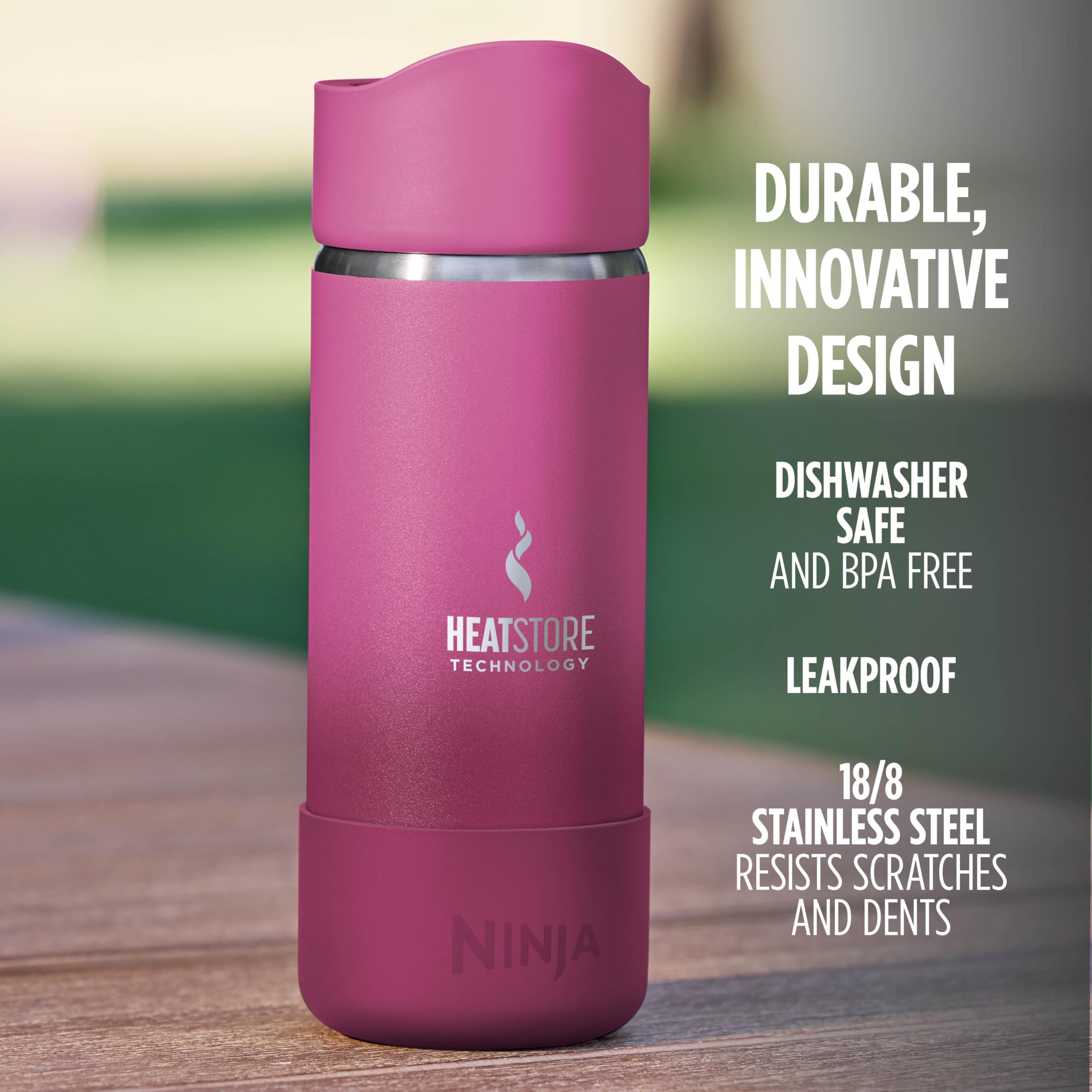 Foto 6 pulgar | Taza de Viaje Ninja Sip Perfect 473 Ml de Acero Inoxidable Rosa - Venta Internacional