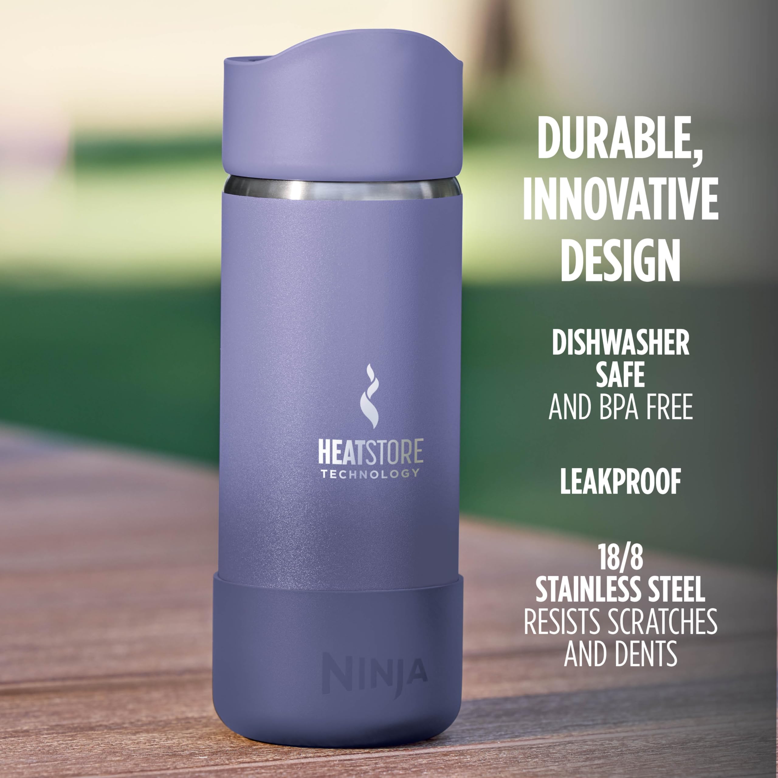 Foto 6 pulgar | Taza de Viaje Ninja Sip Perfect de Acero Inoxidable Morado 473 ml - Venta Internacional