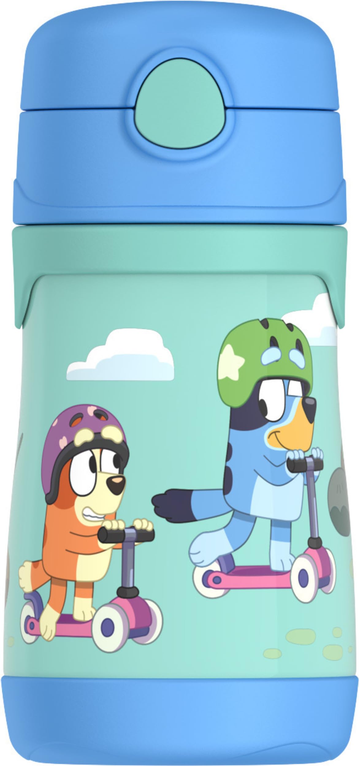 Foto 2 pulgar | Biberón Thermos Baby De Acero Inoxidable De 300 Ml Con Color Azul Pajizo - Venta Internacional.