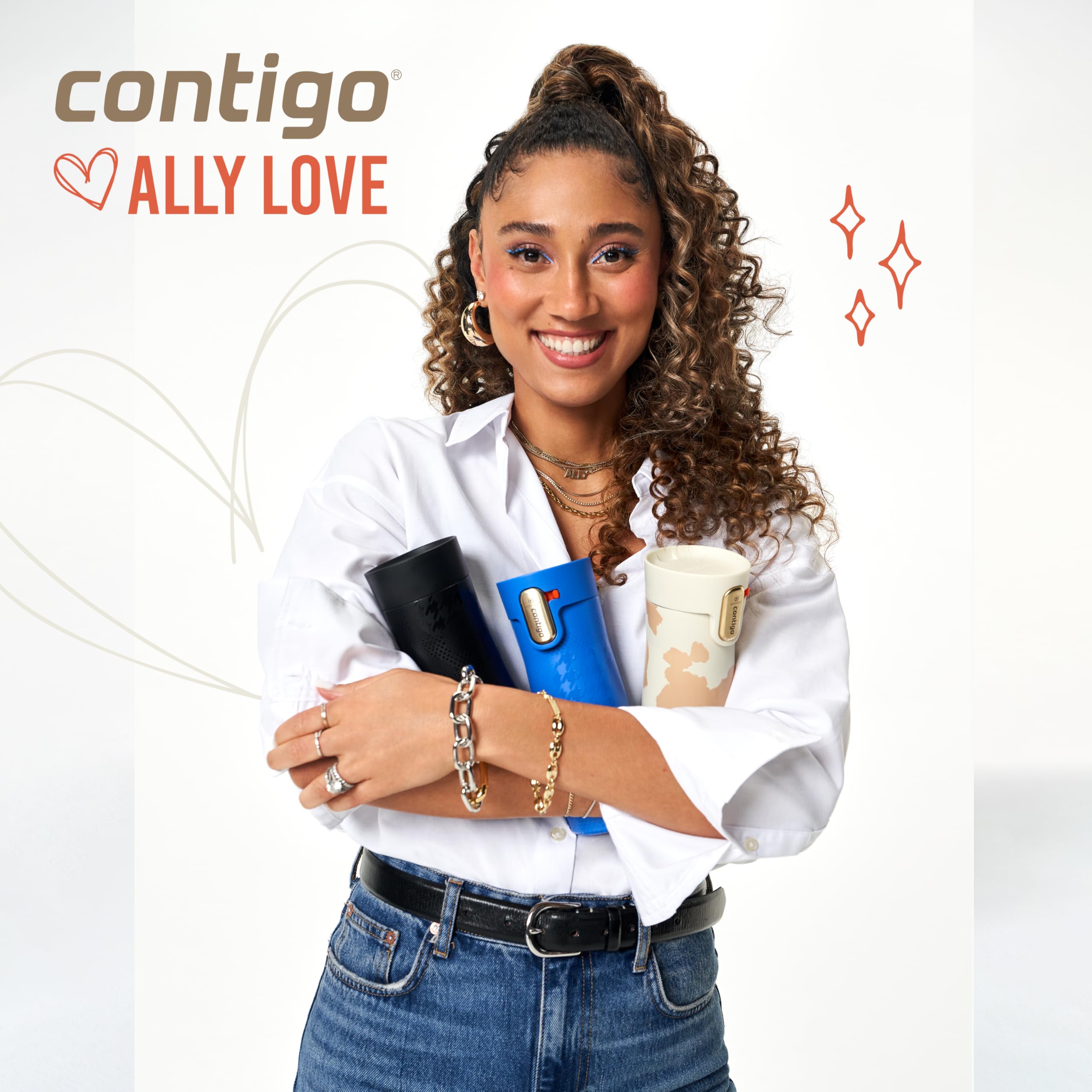 Foto 3 pulgar | Taza De Viaje Contigo X Ally Love West Loop 3.0 473 Ml Stellar Jay - Venta Internacional.