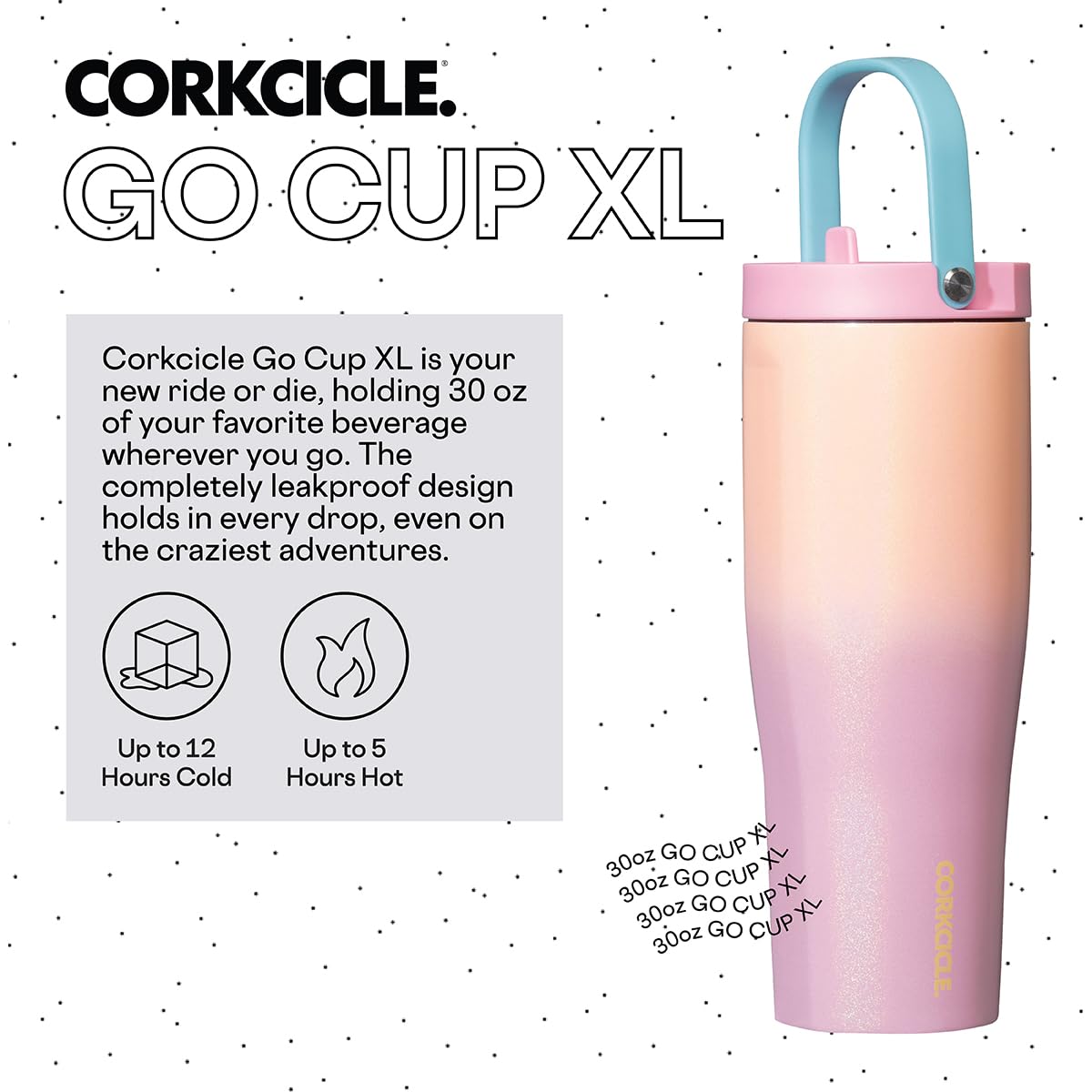 Foto 3 pulgar | Vaso Aislante Corkcicle Go Cup Xl Lover 900 Ml - Venta Internacional
