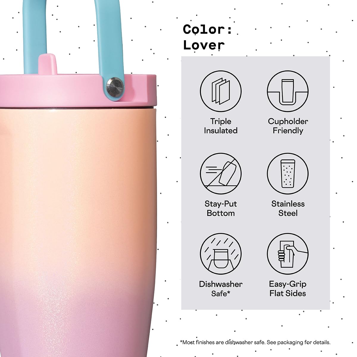 Foto 5 pulgar | Vaso Aislante Corkcicle Go Cup Xl Lover 900 Ml - Venta Internacional