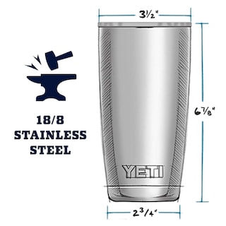 Foto 2 | Vaso Yeti Rambler De Acero Inoxidable Con Aislamiento Al Vacío De 590 Ml - Venta Internacional.