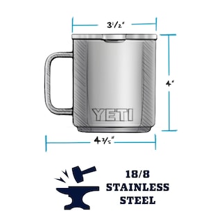 Foto 2 | Taza Yeti Rambler de Espuma Marina Acero Inoxidable con Aislamiento al Vacío 300 ml - Venta Internacional