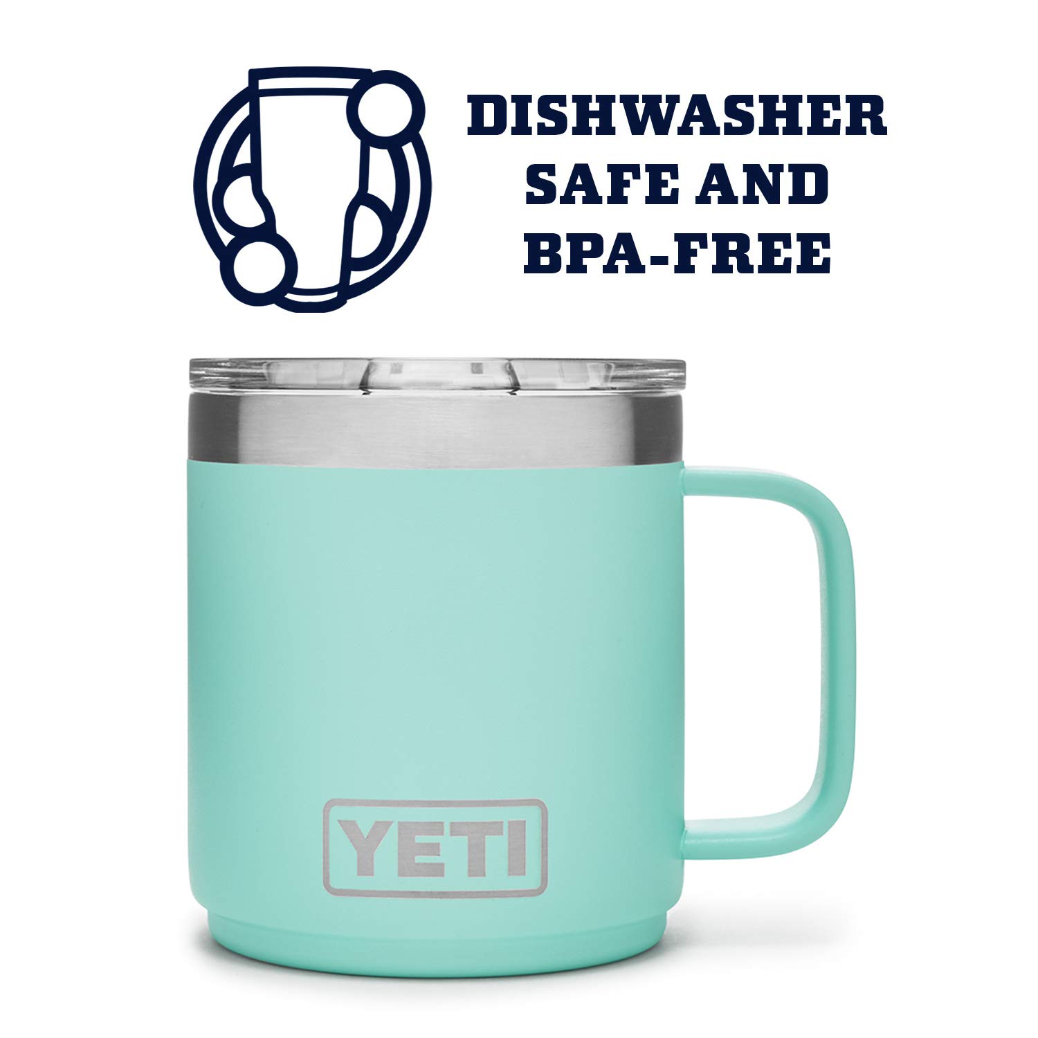 Foto 4 | Taza Yeti Rambler de Espuma Marina Acero Inoxidable con Aislamiento al Vacío 300 ml - Venta Internacional