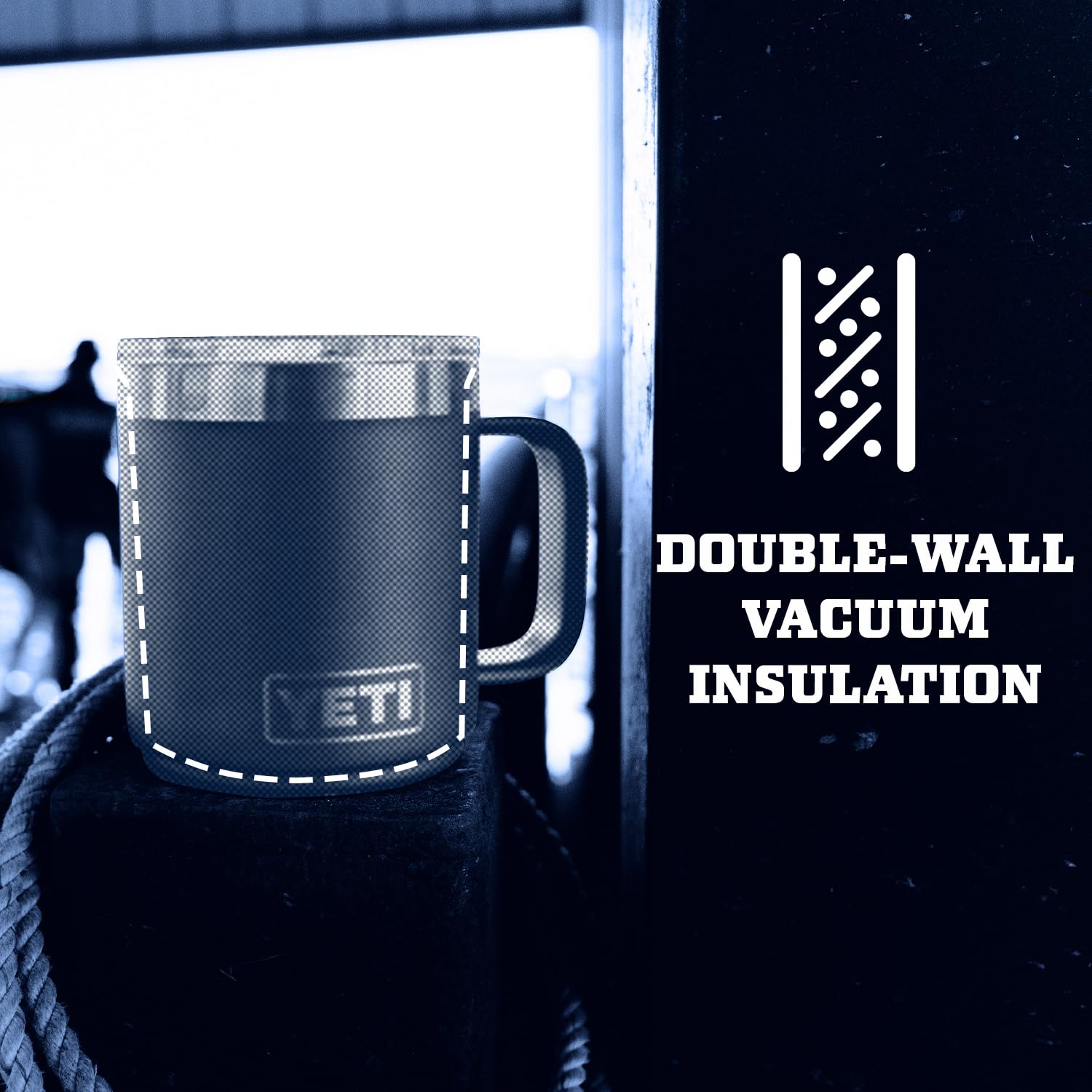 Foto 8 pulgar | Taza Yeti Rambler de Espuma Marina Acero Inoxidable con Aislamiento al Vacío 300 ml - Venta Internacional