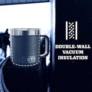 Foto 7 | Taza Yeti Rambler de Espuma Marina Acero Inoxidable con Aislamiento al Vacío 300 ml - Venta Internacional