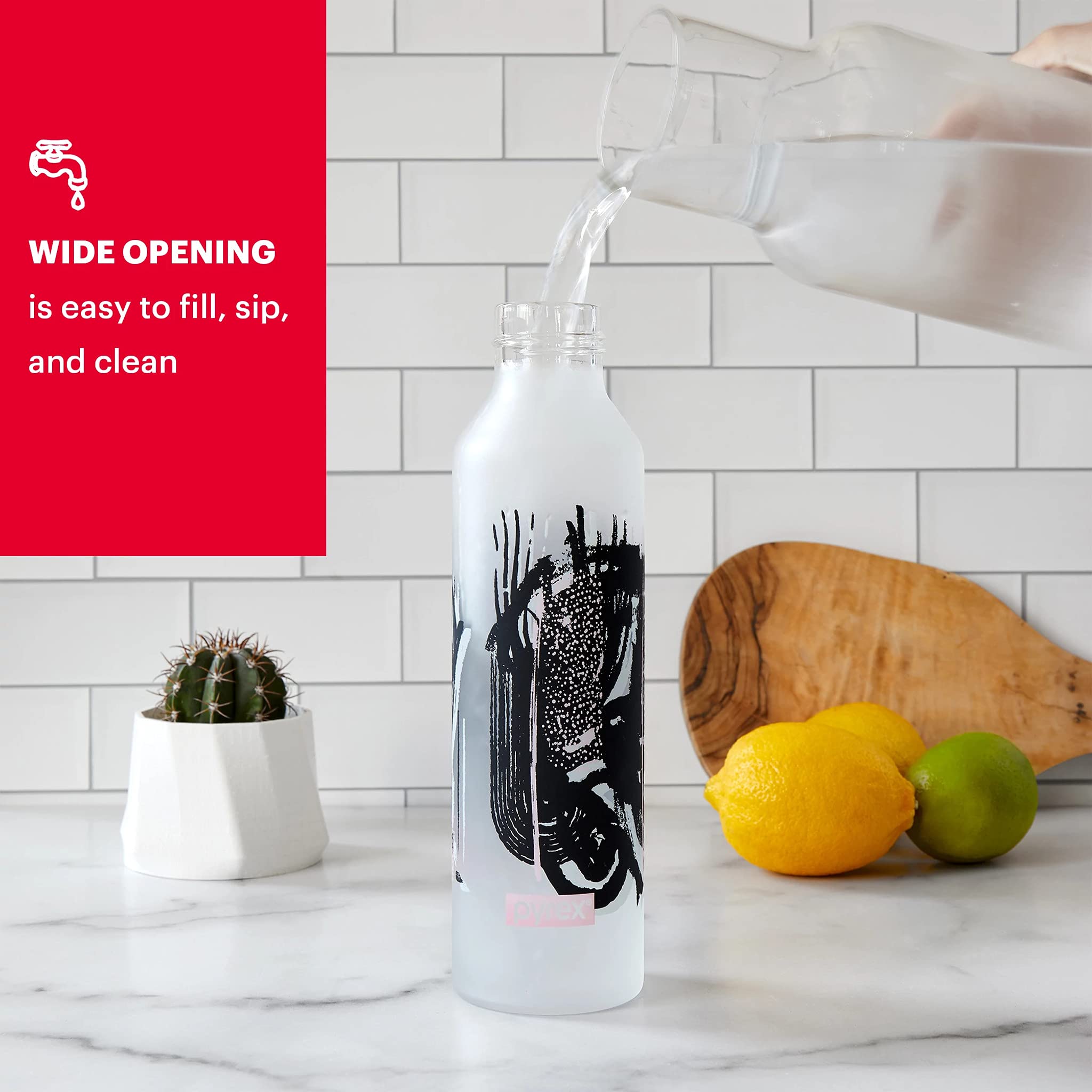 Foto 6 pulgar | Botella de Agua Pyrex que Cambia de Color con Revestimiento de Silicona 500 ml - Venta Internacional