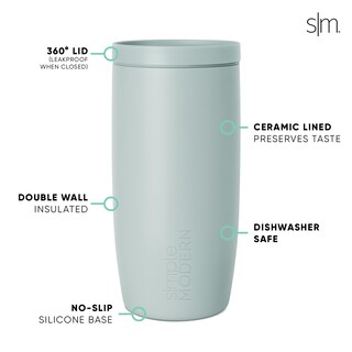 Foto 3 | Taza De Café De Viaje, Simple Y Moderna, Voyager, 480 Ml, Cristal Marino - Venta Internacional.