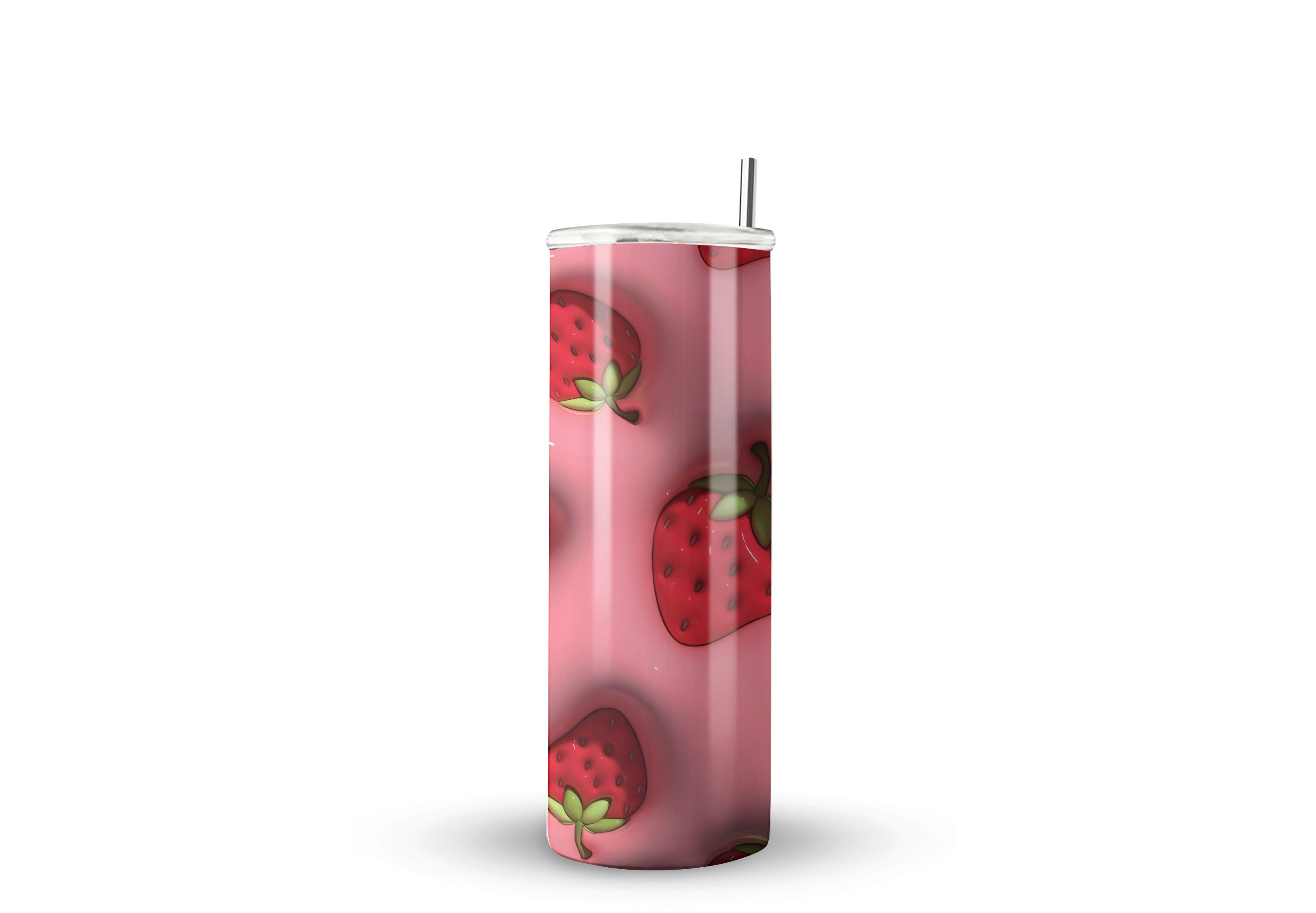 Termo Skinny De Acero Popote 600ml Diseños Mod.e12