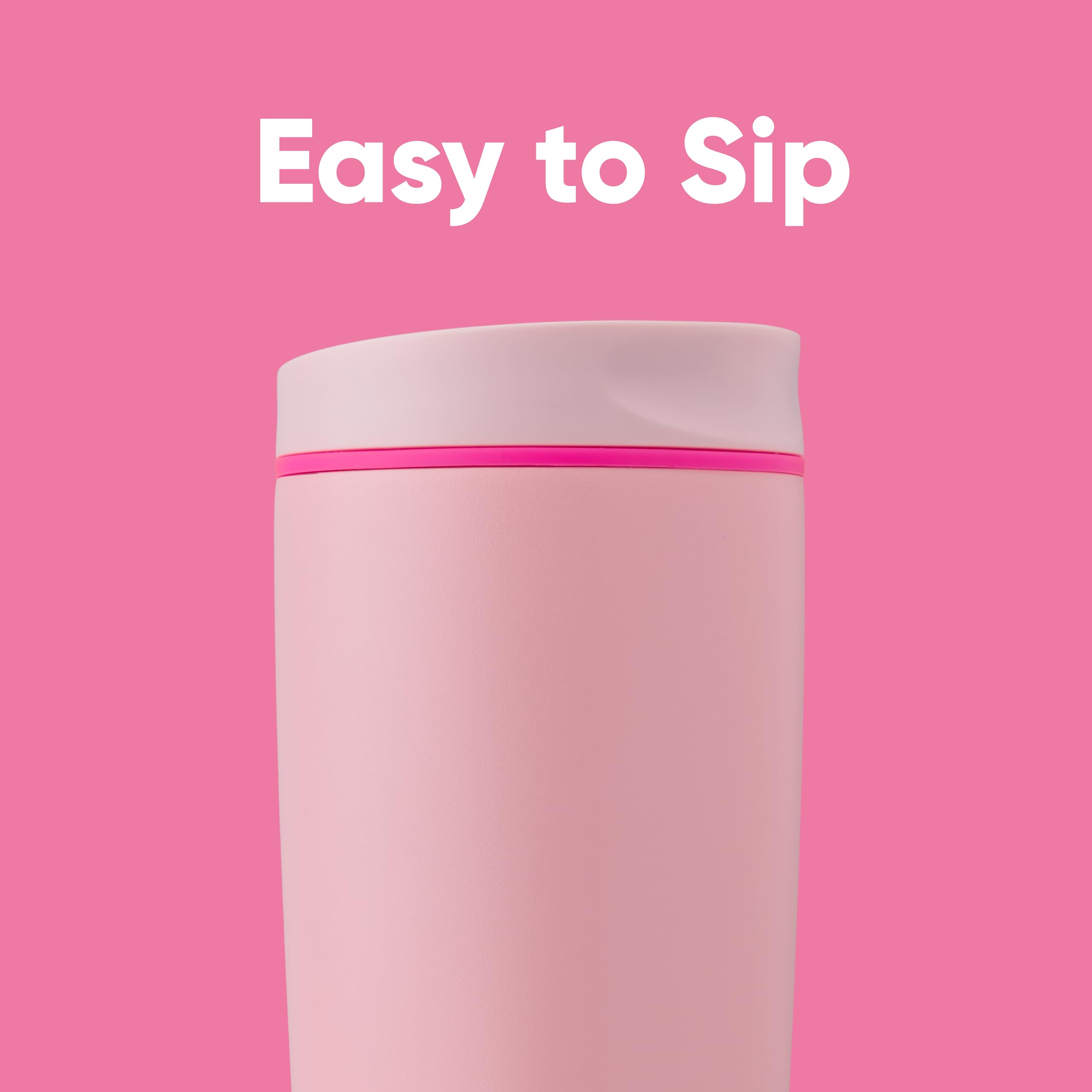 Foto 3 pulgar | Vaso De Café Owala Smoothsip Slider, Aislante, 600 Ml, Rosa - Venta Internacional.