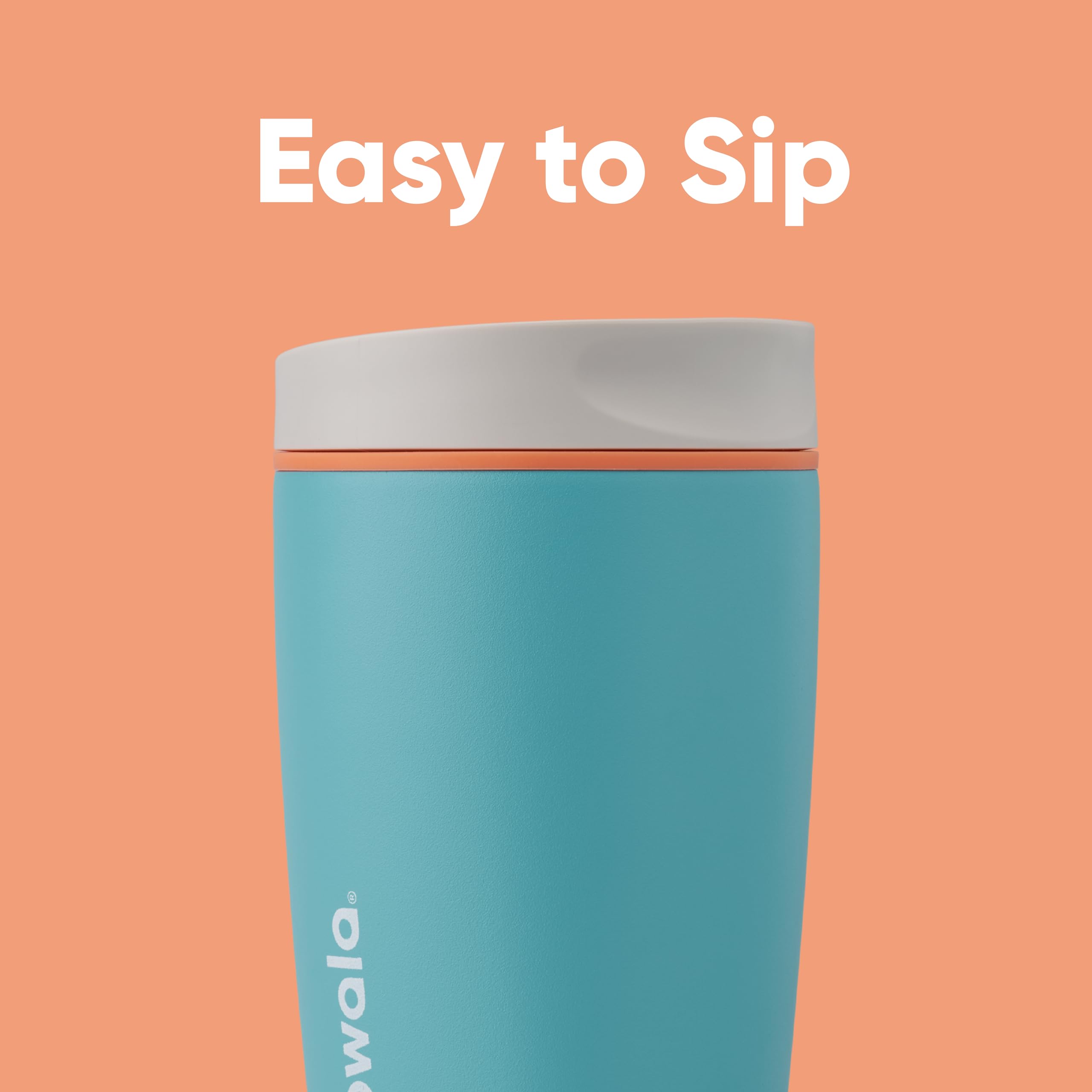 Foto 2 | Vaso De Café Owala Smoothsip Slider, Aislante, 360 Ml, Gris Y Azul - Venta Internacional.