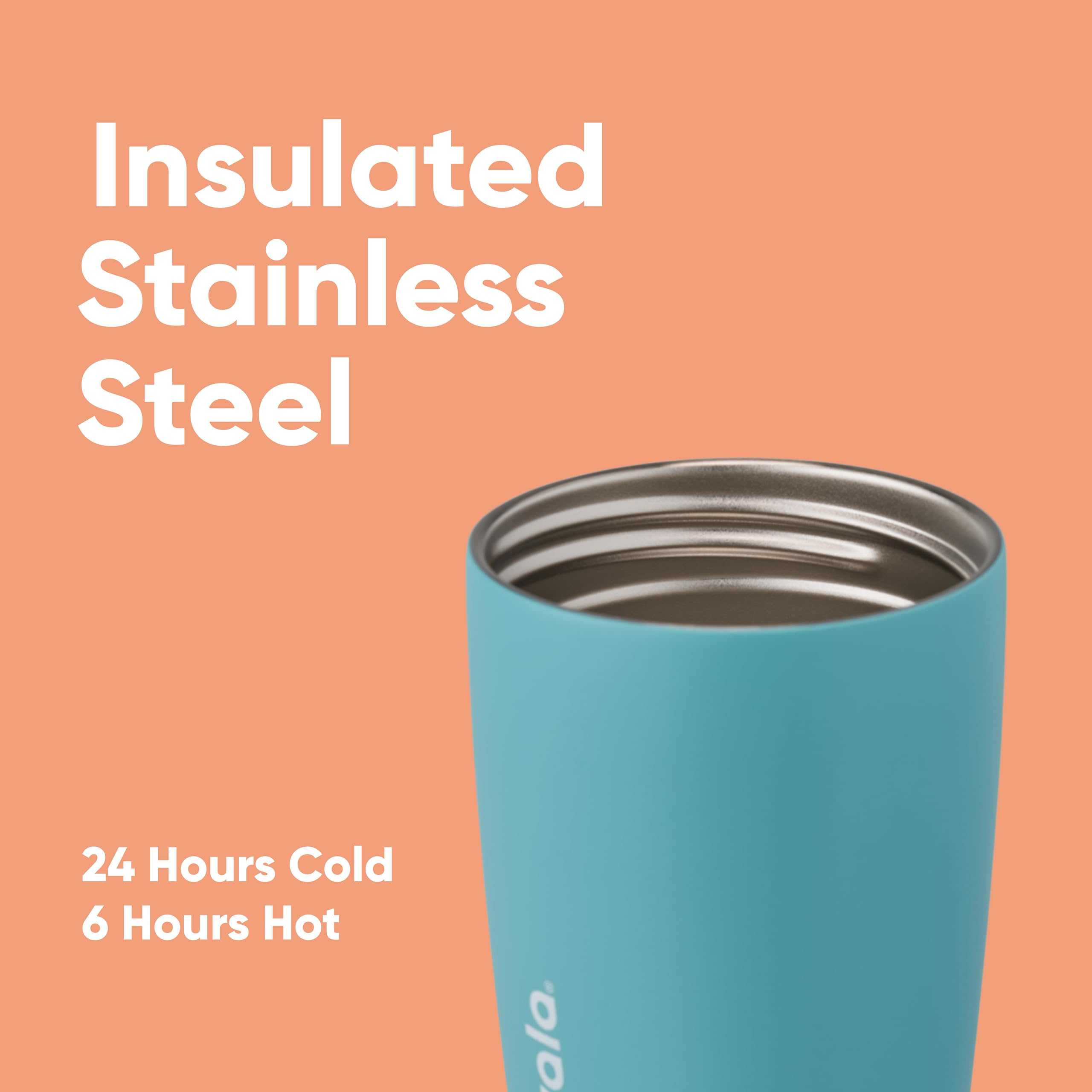 Foto 5 pulgar | Vaso De Café Owala Smoothsip Slider, Aislante, 360 Ml, Gris Y Azul - Venta Internacional.