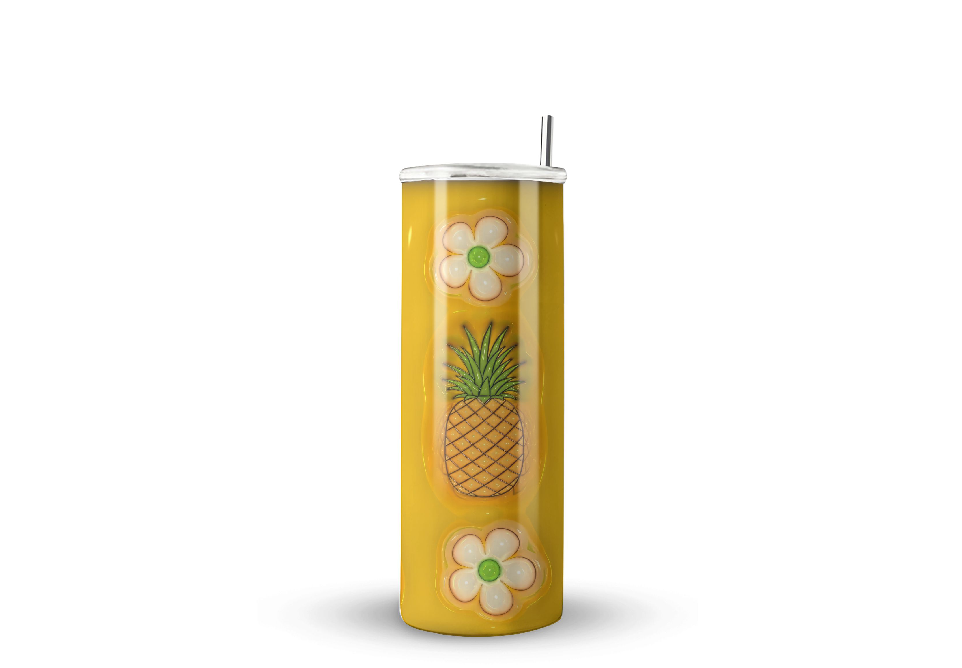 Termo Skinny De Acero Popote 600ml Diseños Mod.e21