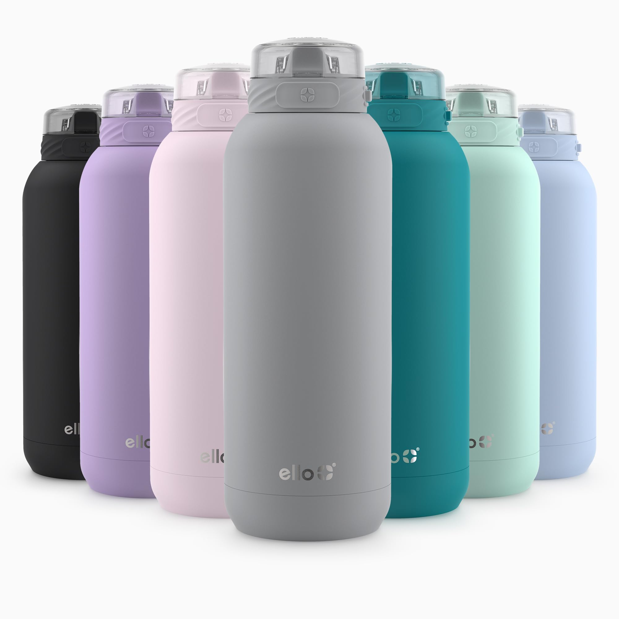 Botella De Agua Ello Cooper De Acero Inoxidable De 1,2 L Con Color Gris Pajizo - Venta Internacional.