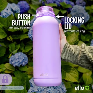 Foto 7 | Botella De Agua Ello Cooper De Acero Inoxidable De 1,2 L Con Color Gris Pajizo - Venta Internacional.