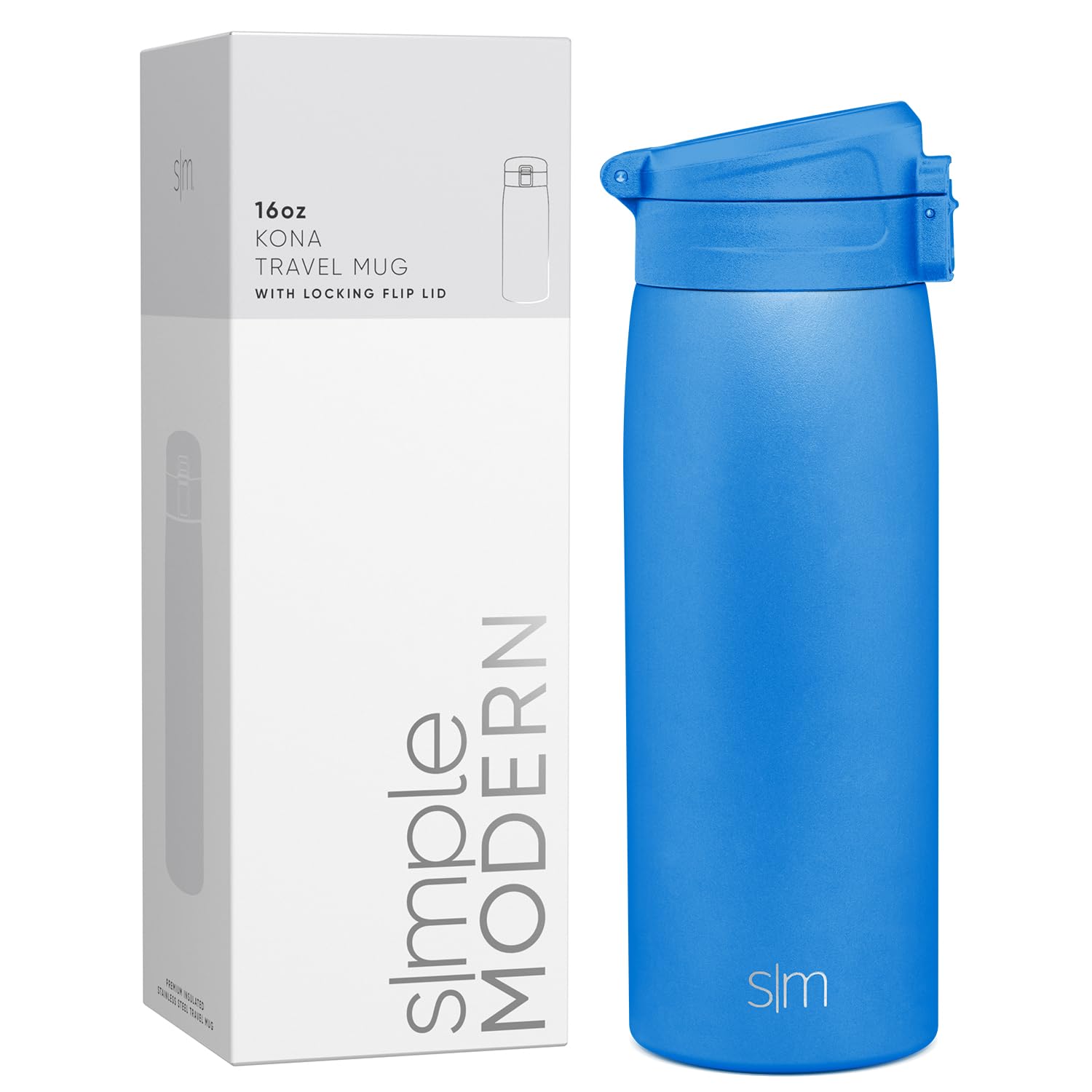 Foto 2 pulgar | Taza De Café Thermos Travel, Sencilla Y Moderna, Kona, 470 Ml, Color Azul Supersónico - Venta Internacional.