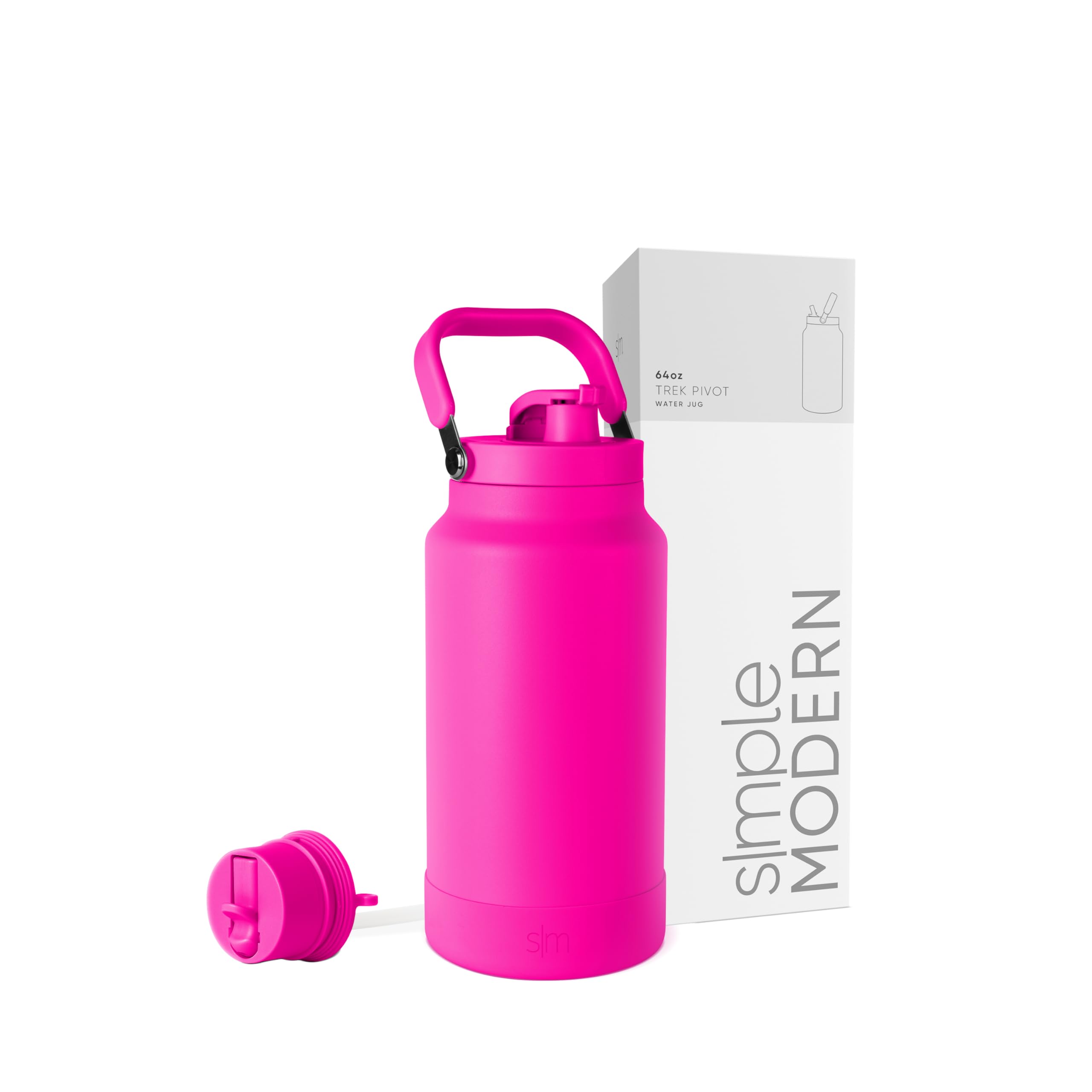 Botella De Agua Simple Modern Trek Pivot De Acero Inoxidable De 1,9 L - Venta Internacional.