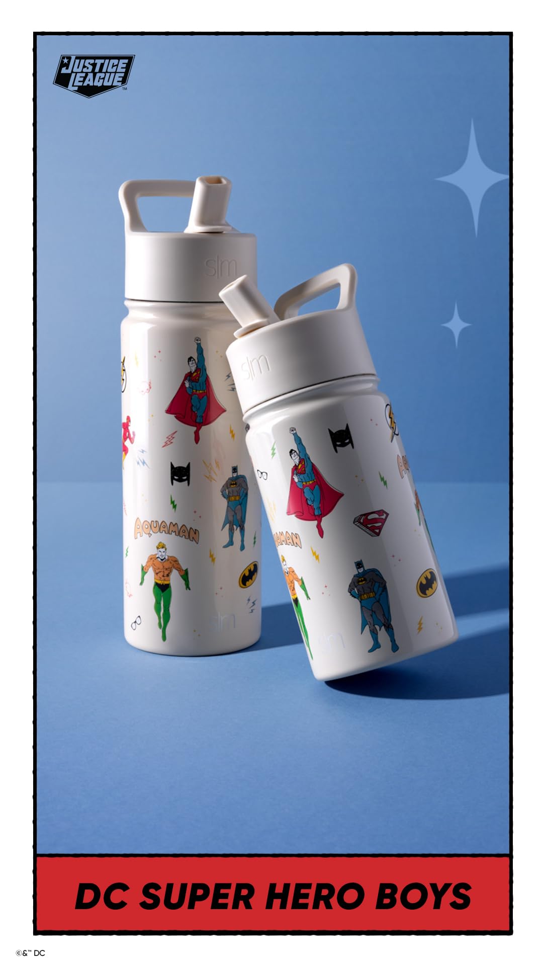 Foto 3 pulgar | Botella De Agua Simple Modern Dc Comics Superhero Kids, 500 Ml - Venta Internacional.