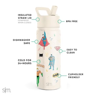 Foto 4 | Botella De Agua Simple Modern Dc Comics Superhero Kids, 500 Ml - Venta Internacional.