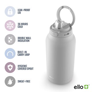 Foto 2 | Jarra De Acero Inoxidable Con Aislamiento Al Vacío Ello Hydra 1,9 L, Color Gris - Venta Internacional.