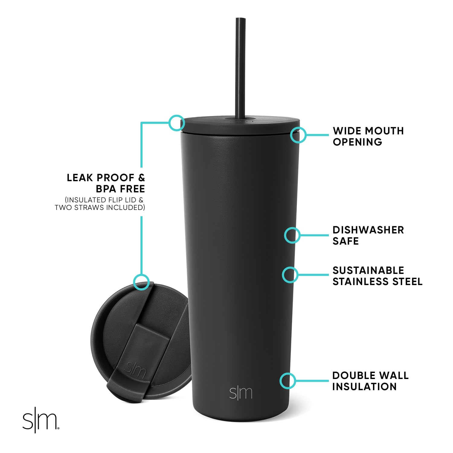 Foto 3 pulgar | Vaso Aislante Simple Modern Classic Moonlight 700 Ml - Venta Internacional.