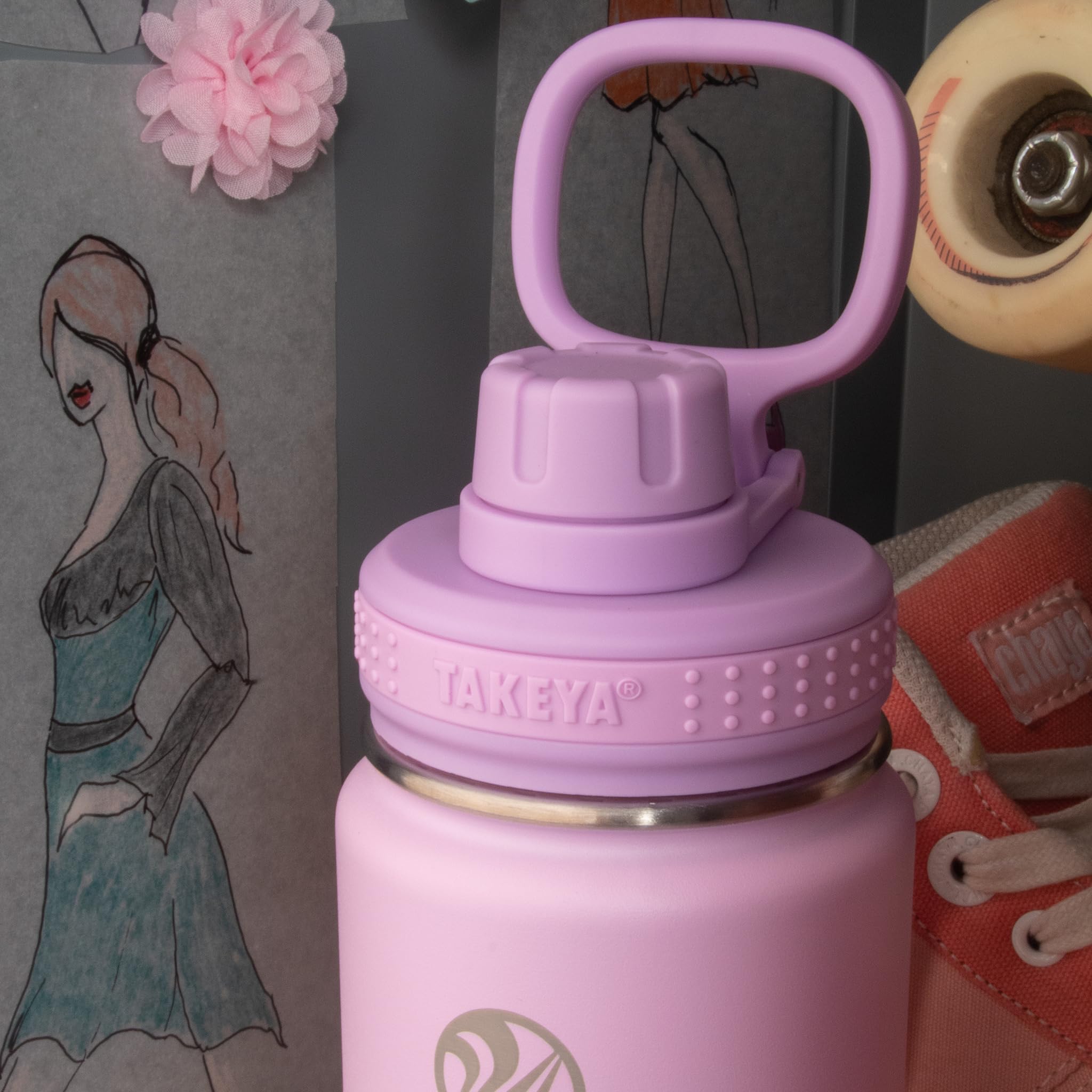 Foto 4 | Botella De Agua Takeya Actives Ombre Golden Hour 700 Ml - Venta Internacional.