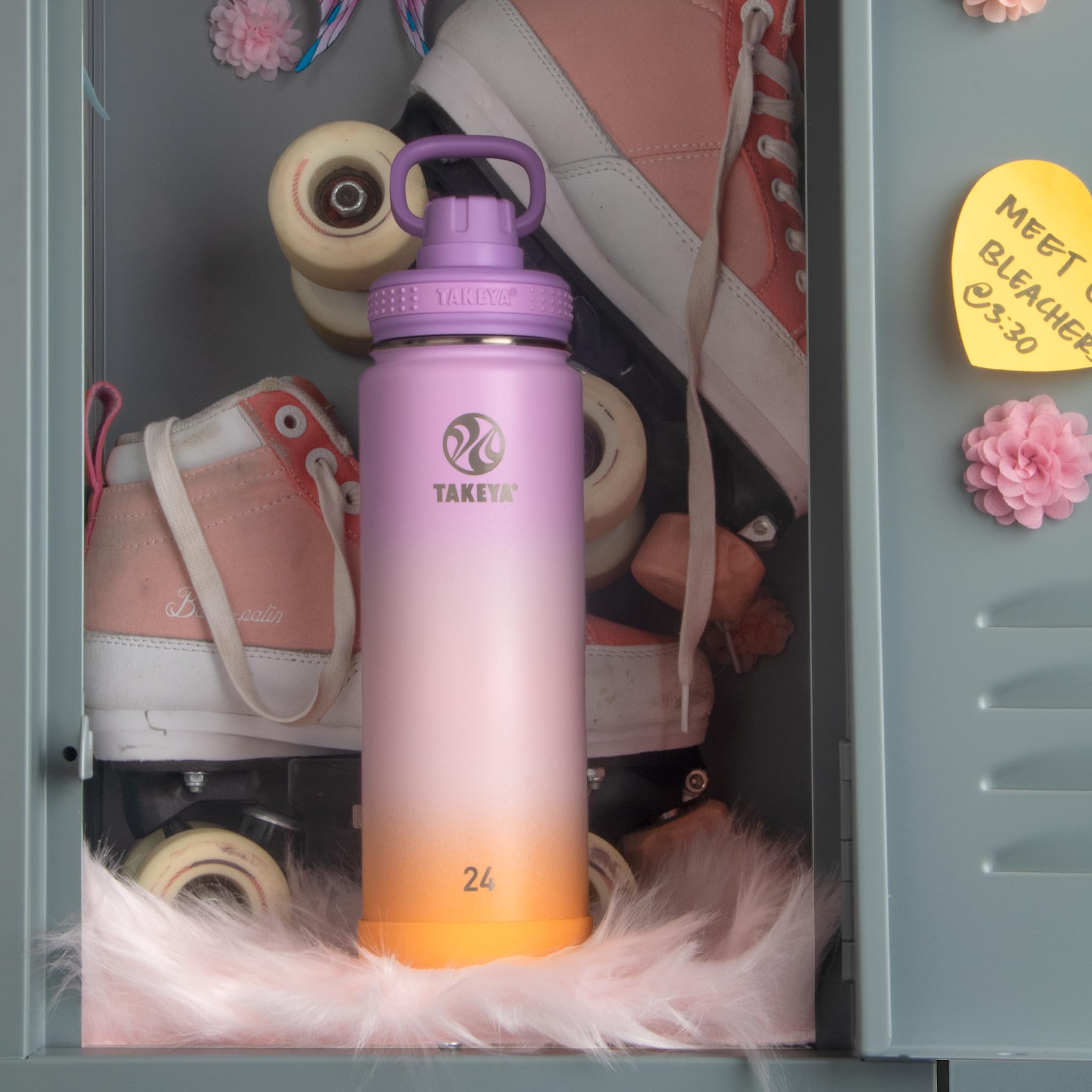 Foto 6 pulgar | Botella De Agua Takeya Actives Ombre Golden Hour 700 Ml - Venta Internacional.