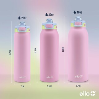 Foto 6 | Botella De Agua Ello Pop & Fill De Acero Inoxidable Rosy Skyline De 650 Ml - Venta Internacional.