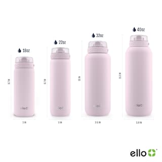 Foto 3 | Botella De Agua Ello Cooper, 650 Ml, Acero Inoxidable, Cachemir, Color Rosa - Venta Internacional.
