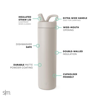 Foto 3 | Botella De Agua Simple Modern Mesa De 700 Ml Con Aislamiento De Acero Inoxidable - Venta Internacional.