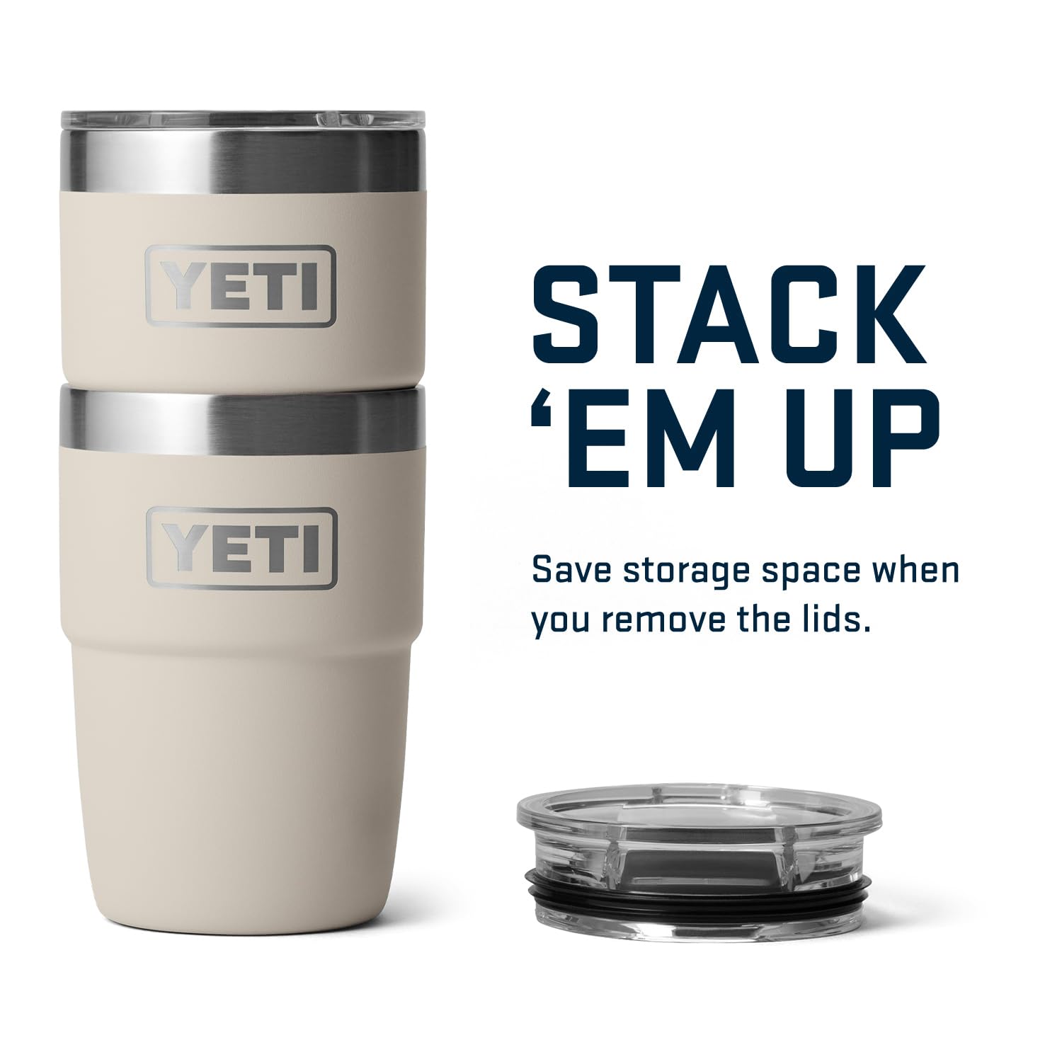 Foto 5 pulgar | Vaso Apilable Yeti Rambler De Acero Inoxidable De 240 Ml Con Tapa - Venta Internacional.