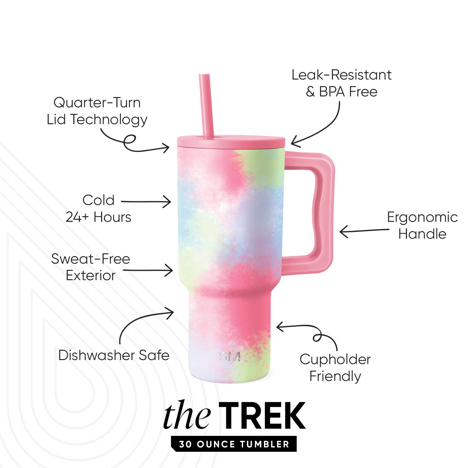 Foto 3 pulgar | Vaso Simple Modern Trek Collection 900 Ml Con Asa - Venta Internacional.