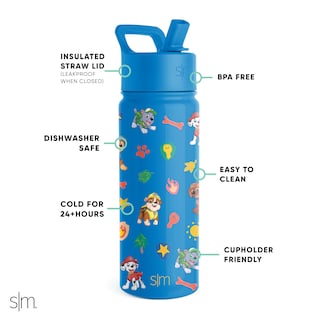 Foto 2 | Botella De Agua Simple Modern Paw Patrol Kids De 530 Ml Con Pajita - Venta Internacional.