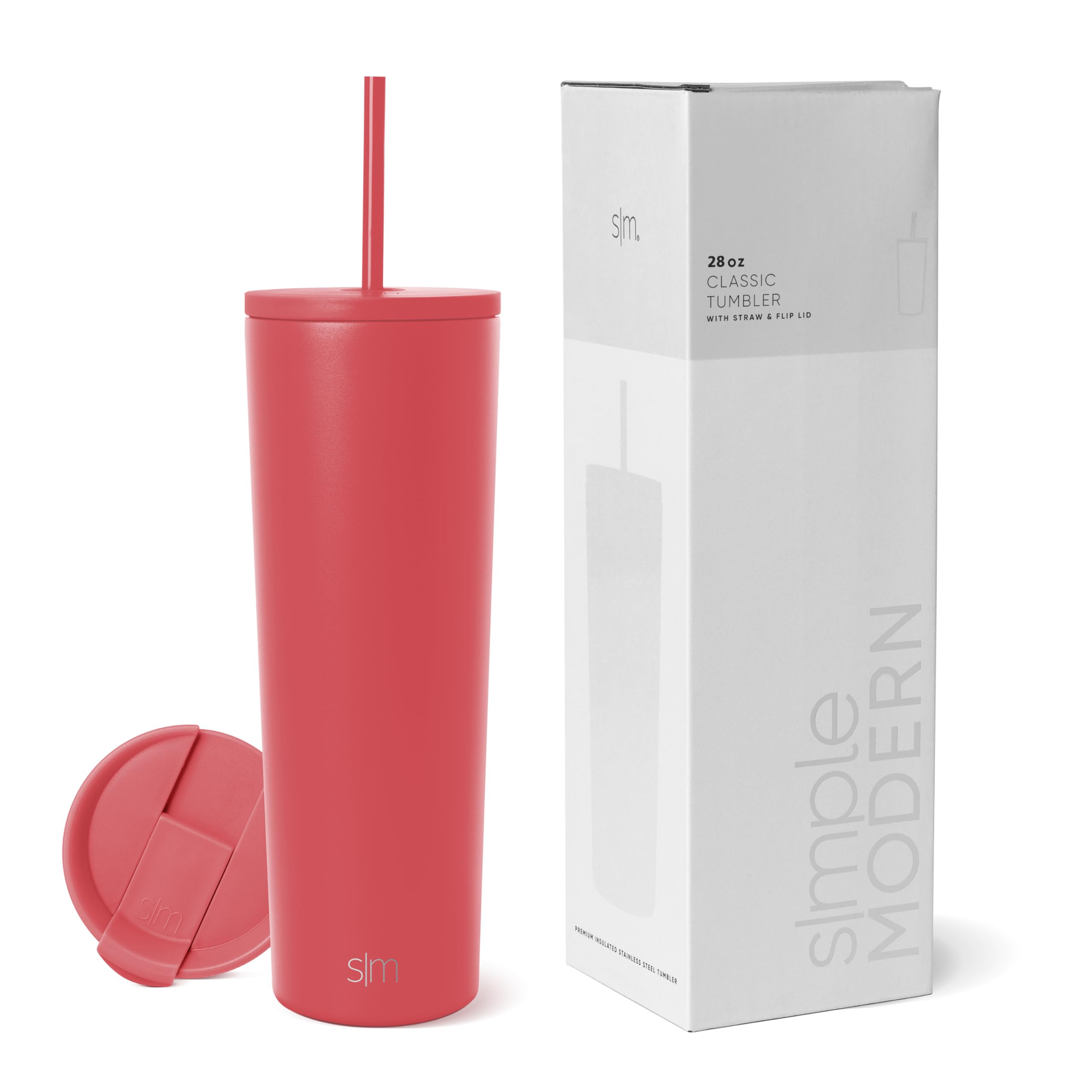 Vaso Aislante Simple Modern Classic De Acero Inoxidable De 28 Oz - Venta Internacional.