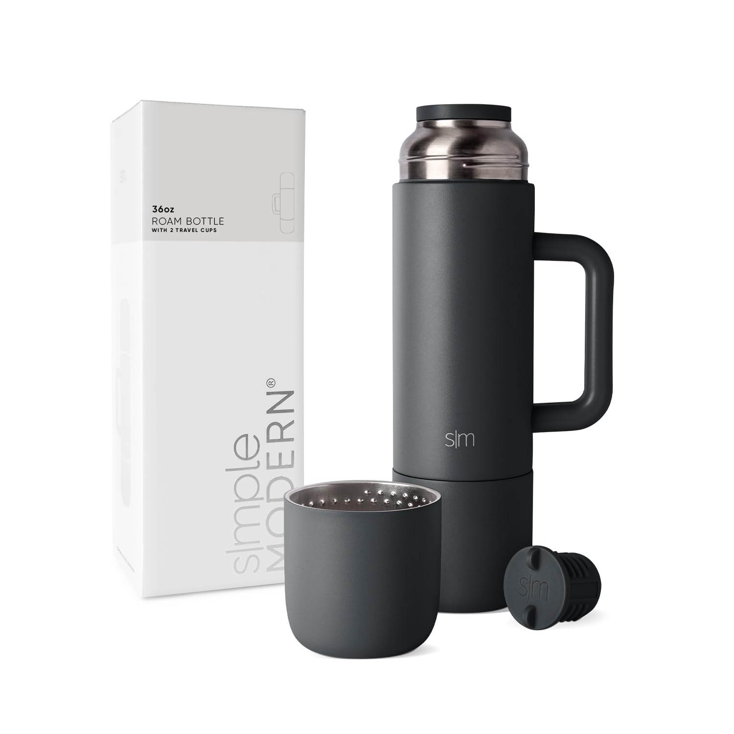 Foto 2 pulgar | Botella Aislante Para Bebidas Calientes Simple Modern Roam De 1 Litro Con 2 Tazas - Venta Internacional.