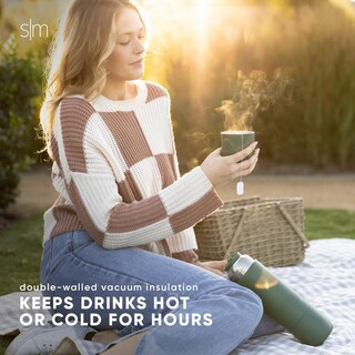 Foto 7 | Botella Aislante Para Bebidas Calientes Simple Modern Roam De 1 Litro Con 2 Tazas - Venta Internacional.