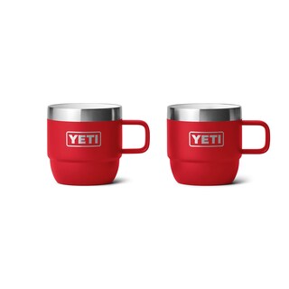 Foto 1 | Taza Yeti Rambler Apilable De Acero Inoxidable De 180 Ml, 2 Unidades, Color Rojo - Venta Internacional.