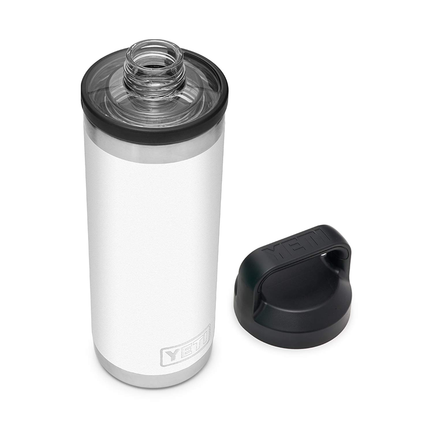 Botella De Agua Yeti Rambler 530 Ml Con Aislamiento Al Vacío, Color Blanco - Venta Internacional.