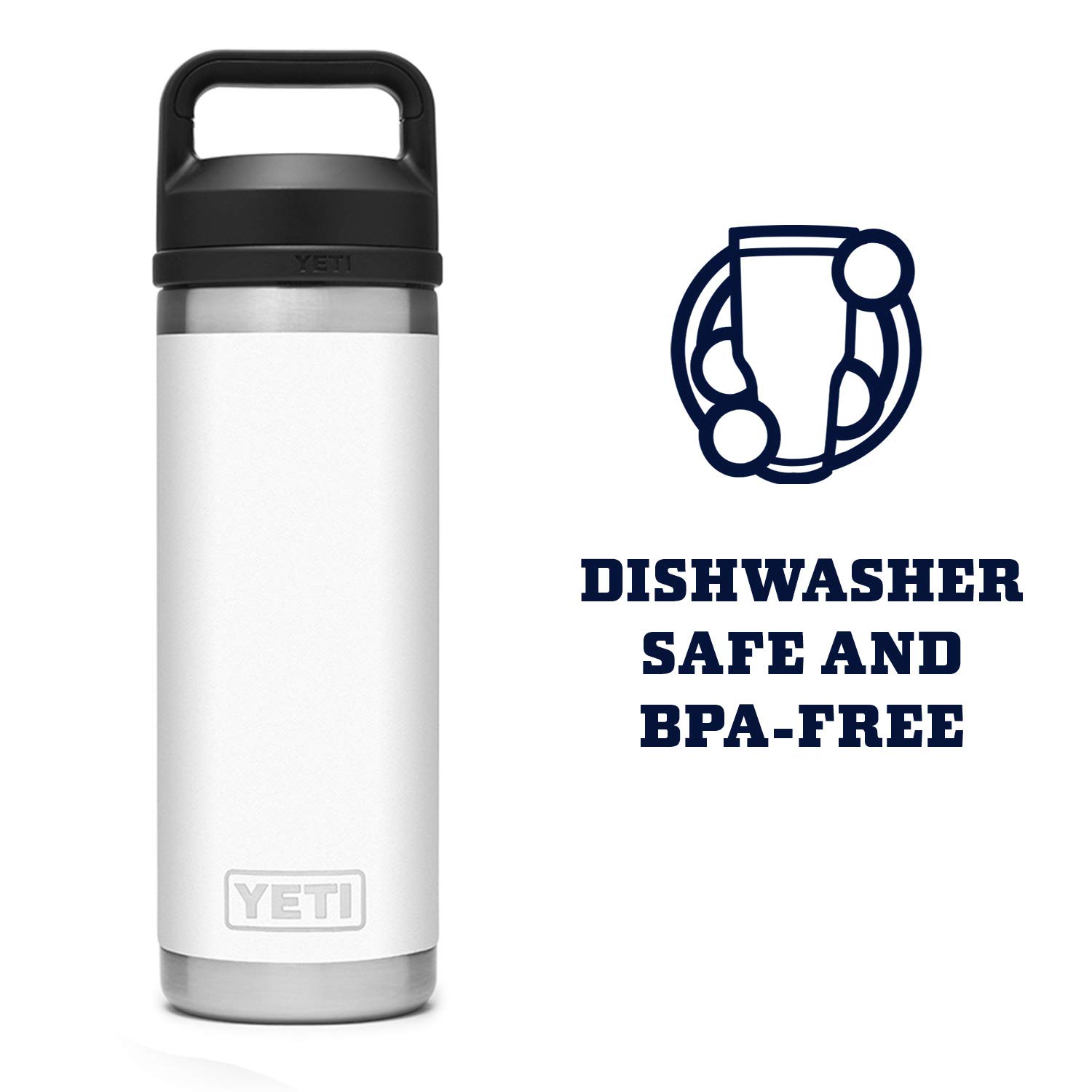 Foto 6 pulgar | Botella De Agua Yeti Rambler 530 Ml Con Aislamiento Al Vacío, Color Blanco - Venta Internacional.