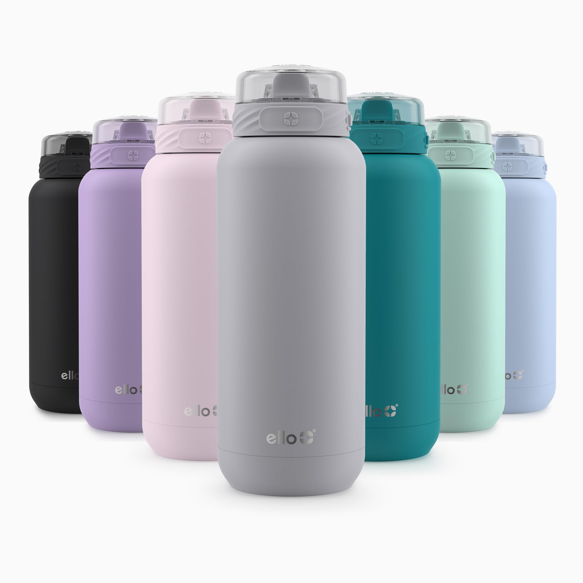 Botella De Agua Ello Cooper 946 Ml De Acero Inoxidable Con Color Gris Pajizo - Venta Internacional.