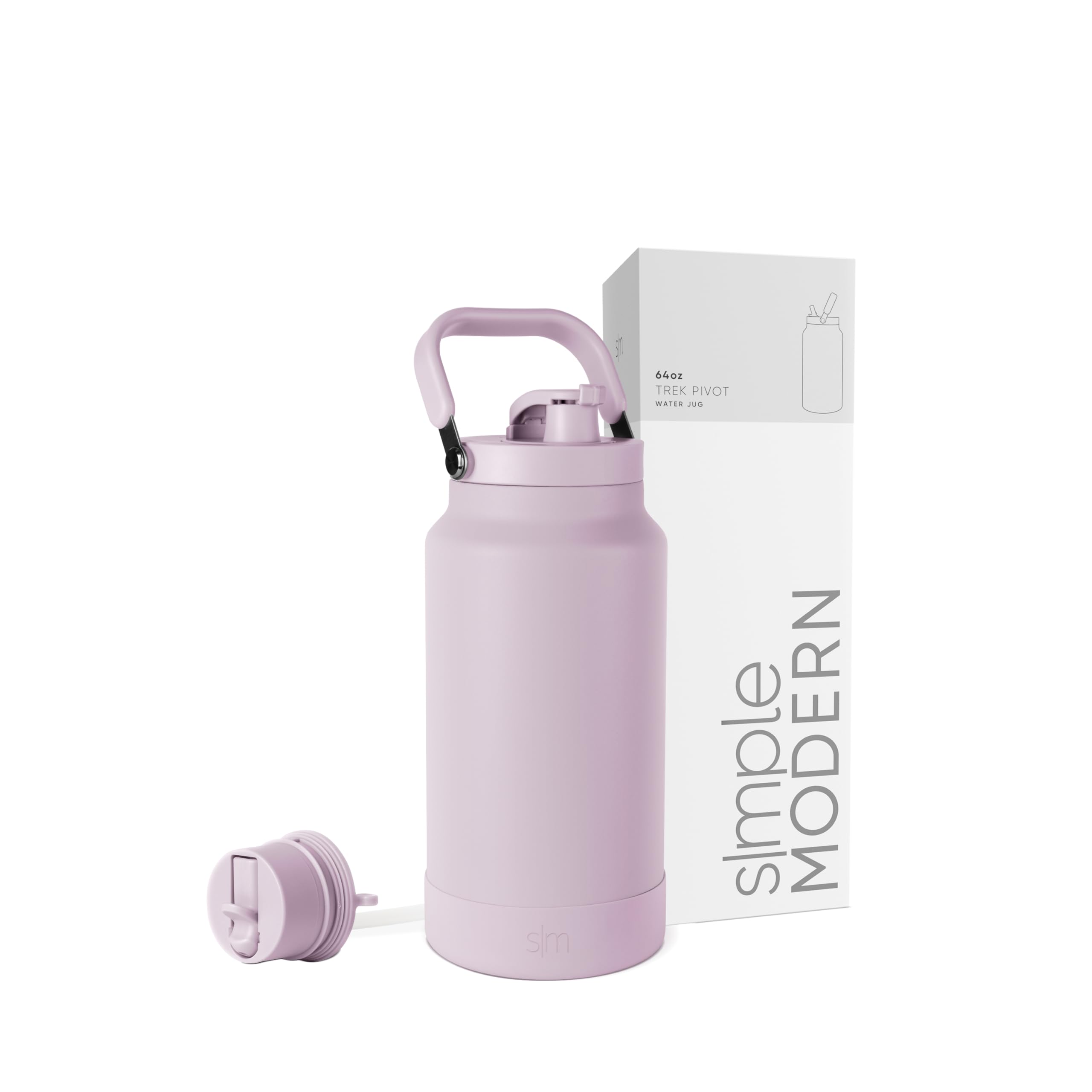 Botella De Agua Simple Modern Trek Pivot De Acero Inoxidable De 1,9 L - Venta Internacional.