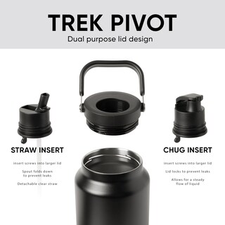 Foto 2 | Botella De Agua Simple Modern Trek Pivot De Acero Inoxidable De 1,9 L - Venta Internacional.