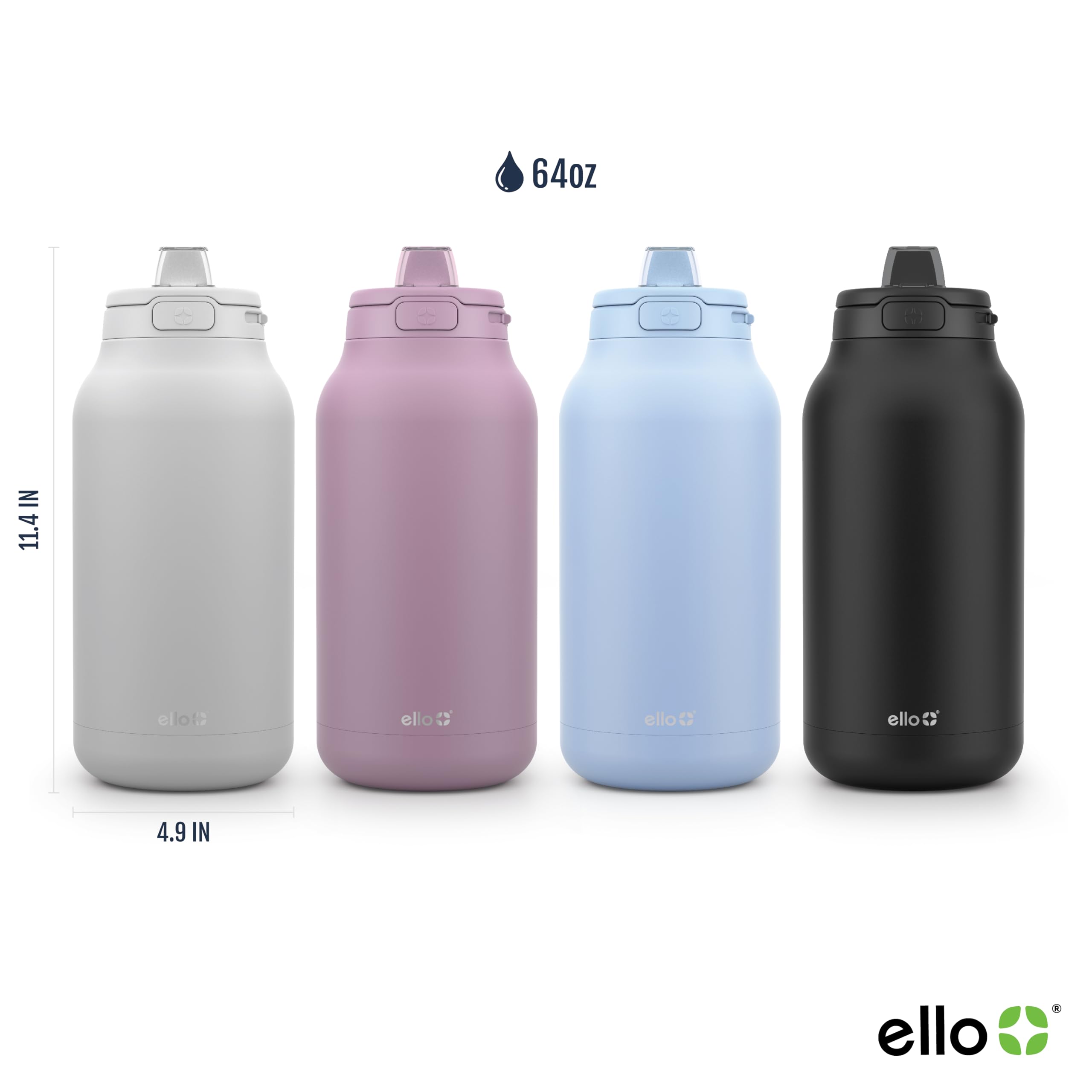 Foto 5 pulgar | Botella De Agua Ello Hydra De Medio Galón, 1.9 L, Aislada Al Vacío - Venta Internacional.