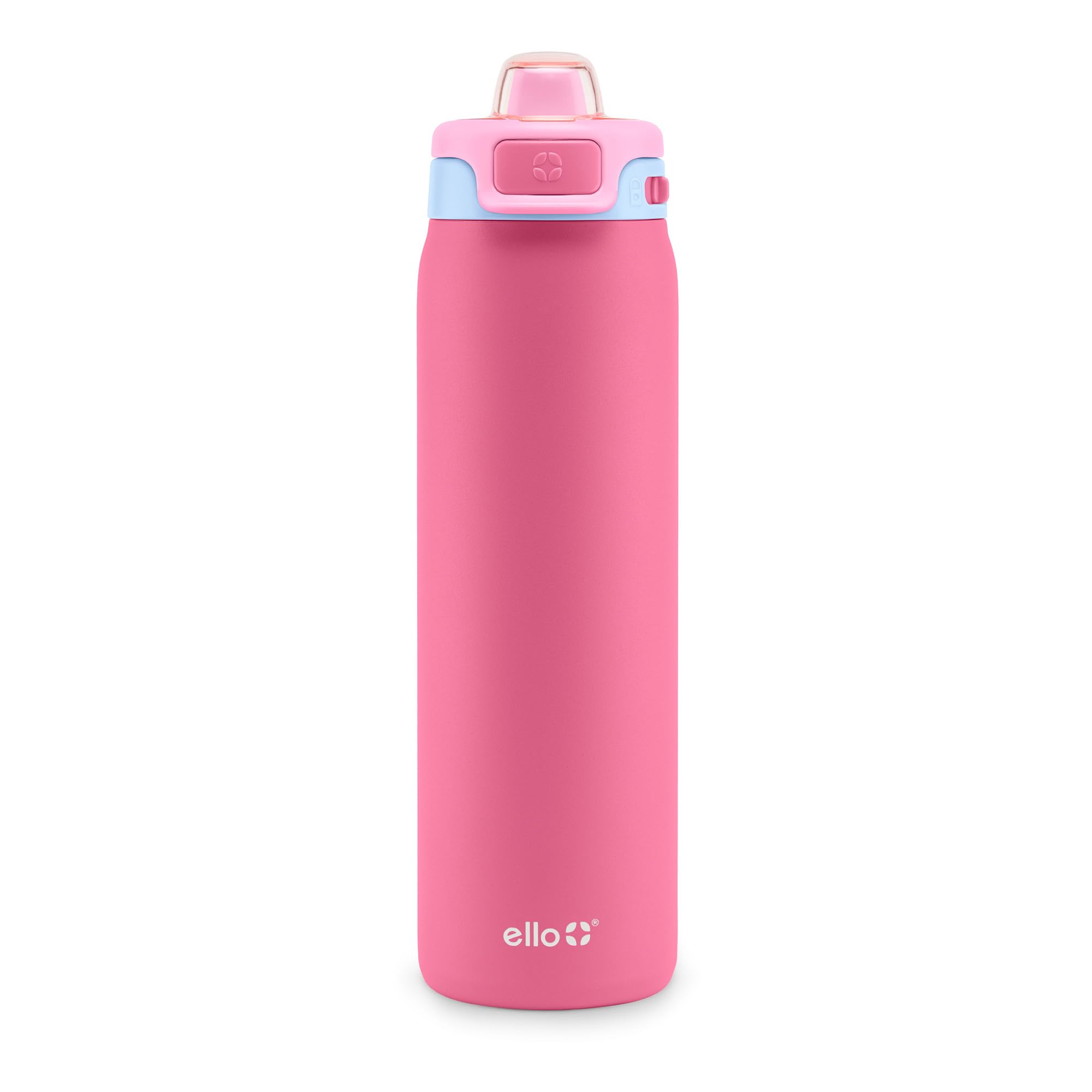 Botella De Agua Ello Pop & Fill De Acero Inoxidable, 650 Ml, Color Cereza - Venta Internacional.