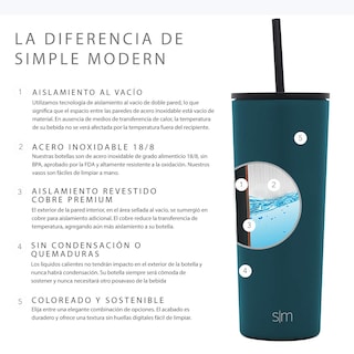 Foto 6 | Vaso Aislante Simple Modern Classic De 828 Ml De Acero Inoxidable - Venta Internacional.